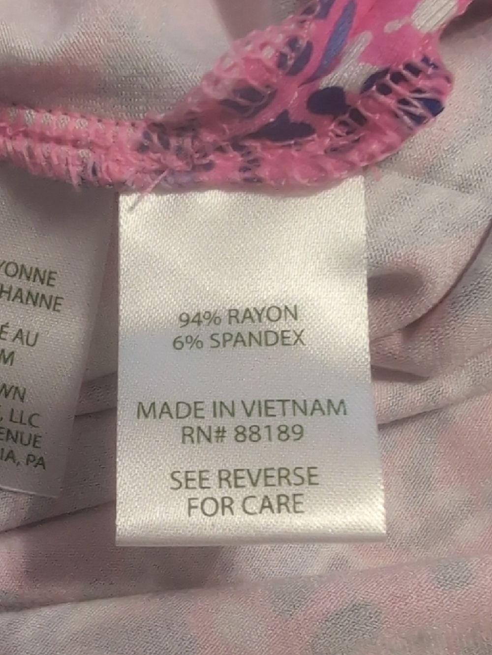 NWT Lilly Pulitzer Pink Dress with Blue Floral/ Nautical Print Size Lrg - Picture 8 of 10